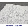 【大彩图】杨冬冬工笔画白描底稿小品《妍姿俏丽》荷花临摹勾线花鸟线稿HD21 商品缩略图4