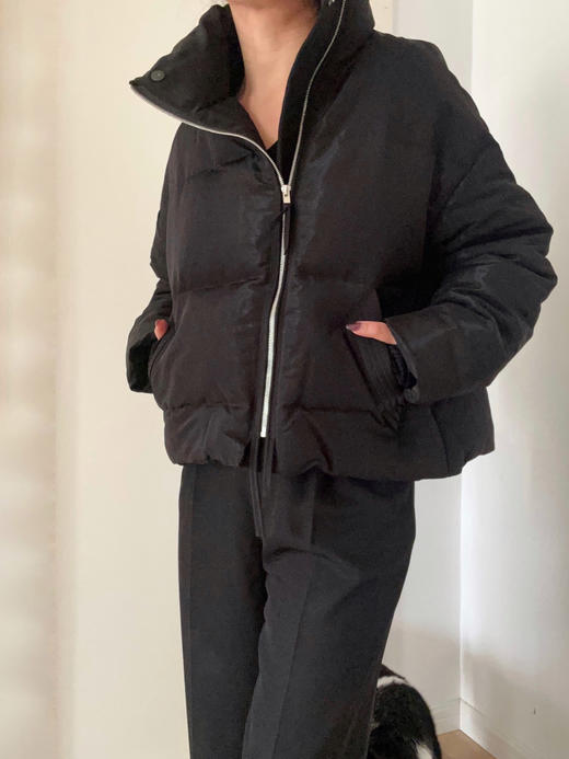 WDC02-1121-1  JUNLI黑色拉链鹅绒服  [   ] 商品图4