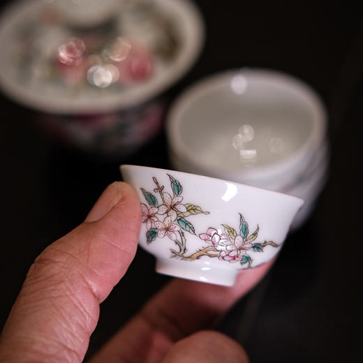 【山纯限品】九桃五蝠盖碗 商品图5