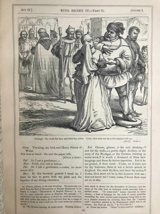 约19世纪后期 莎士比亚作品集（历史剧） 塞洛斯数百幅插图 真皮精装16开 商品图11