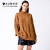 【AUMNIE】复古领宽松针织绞花毛衣   VINTAGE MOCK NECK OVERSIZED CABLE KNIT SWEATER 商品缩略图0