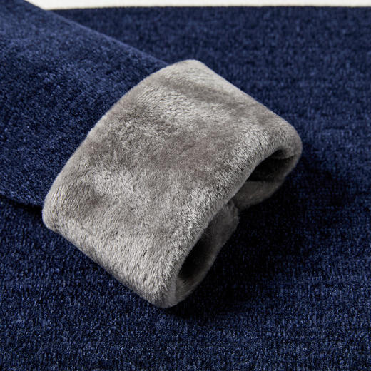 【加绒加厚】罗蒙秋冬男装肤感雪尼尔加绒毛衣男加绒针织衫男士毛衣加绒毛衫男 商品图8