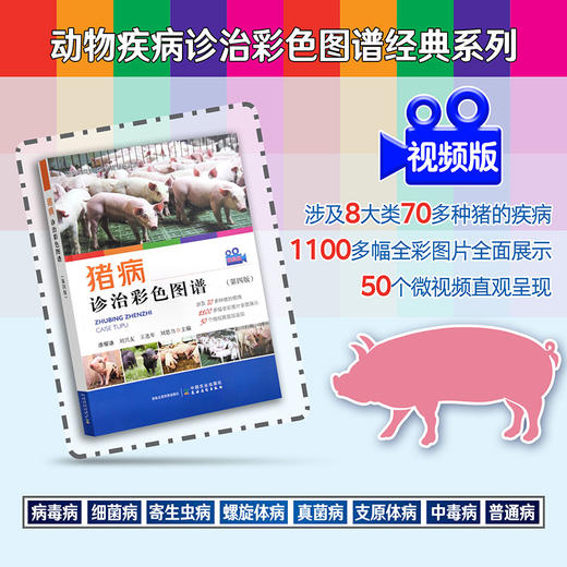 猪病诊治彩色图谱（第四版）【中国农业出版社官方正版，可开发票，下单时留开票信息和电子邮箱】 商品图0