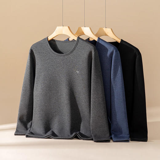 【套装】柒牌加绒加厚保暖内衣套装男士秋衣秋裤套装羊毛双面磨毛保暖打底	125F70070 商品图3