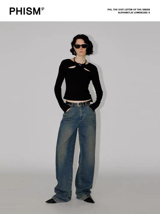 深蓝牛仔裤 商品图0