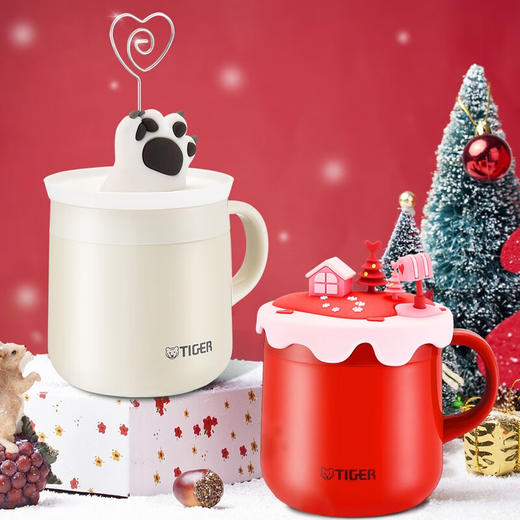 TIGER/虎牌 保温杯MCI情侣礼盒套装不锈钢双层真空保温保冷杯咖啡杯茶杯 280ml 商品图1