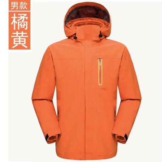 新款户外冲锋衣男女款三合一可拆卸防风防水两件套滑雪登山服 商品图1
