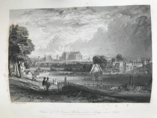 1845年 司各特《奈杰尔的命运/贝弗利尔·皮克》 数十幅版画插图 真皮精装16开 商品图4