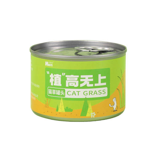 麦斯蒂植高无上懒人猫草罐装 浇水即长 小麦苗猫咪零食化毛球 商品图4