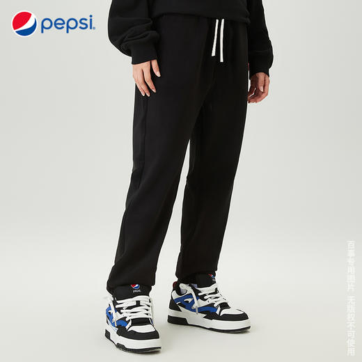 Pepsi百事  新款情侣运动休闲宽松百搭时尚潮流防风颗粒绒卫裤 商品图2