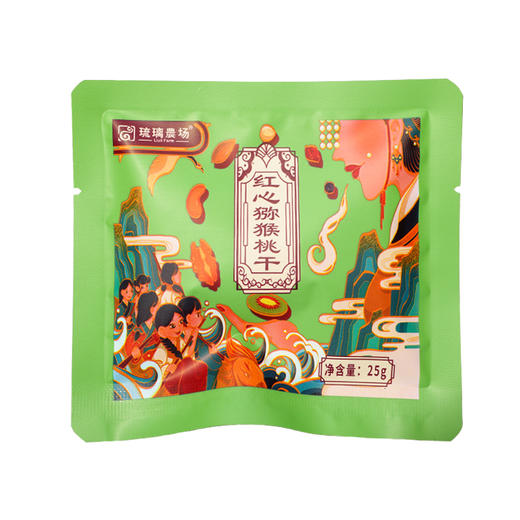 琉璃農场红心猕猴桃干彩袋25g*8 商品图2