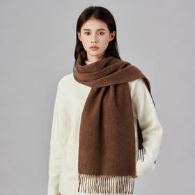 冬天爆款 轻奢感纯色女款加厚披肩围脖 围巾 纯羊毛 百搭洋气 经典不过时的纯色系元素
