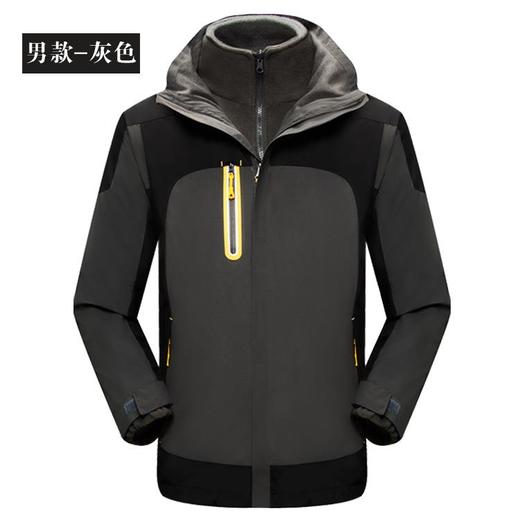 新款户外冲锋衣男款两件套三合一防风防水滑雪登山服外套 商品图4