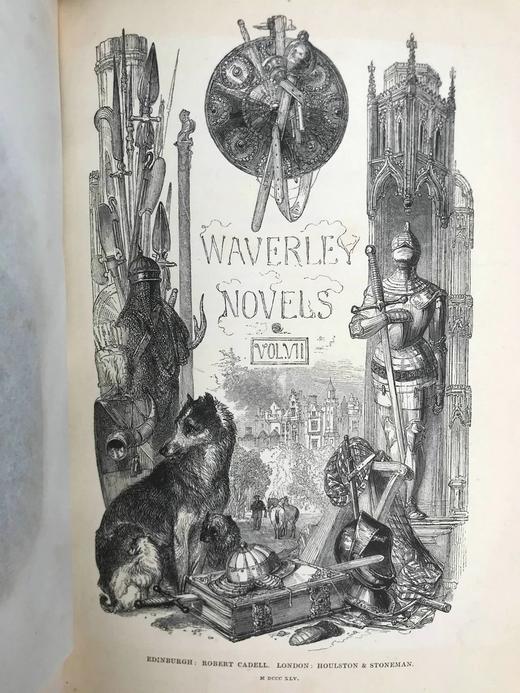 1845年 司各特《奈杰尔的命运/贝弗利尔·皮克》 数十幅版画插图 真皮精装16开 商品图2