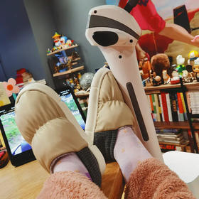 [屁侠推荐]秋冬两穿棉拖 一擦即净防溅水 优调小花生 锁温棉拖鞋