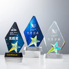 定制水晶奖杯炫彩五角星公司年会优秀员工运动会颁奖高档彩印纪念 商品缩略图1