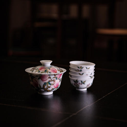 【山纯限品】九桃五蝠盖碗 商品图8