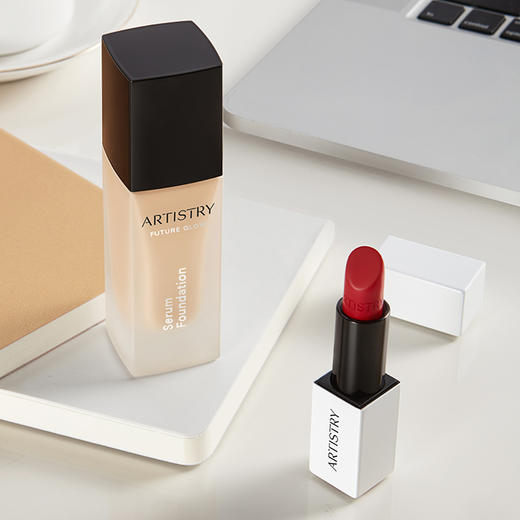 安利雅姿养肤精华粉底液 (粉贝色)（暖白色）[养肤小方瓶]30ML 商品图0