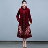 配裙子旗袍大衣加厚保暖冬季洋气中长款外套QQX-2873 商品缩略图5