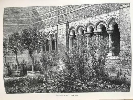 约19世纪后期 欧洲风景图集（卷5） 数百幅版画插图 真皮精装大16开 商品图9