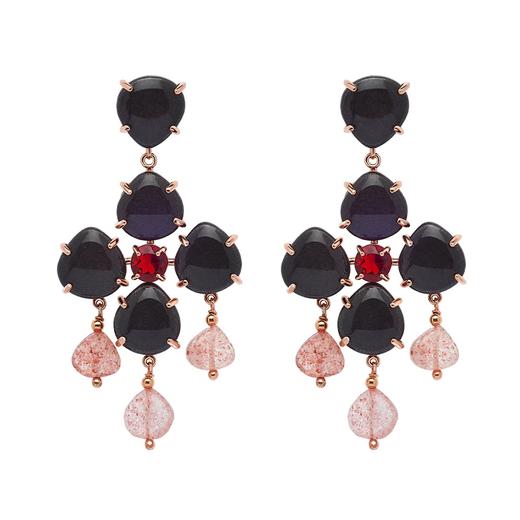 北京仓｜ROSSO PREZIOSO-LADYLIKE-黑丝绒 耳钉［意大利设计师］ 商品图1