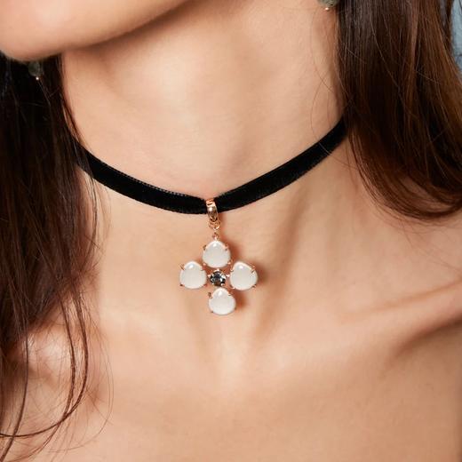 订购6周到｜ROSSO PREZIOSO-CHAIN UP-白冰糖 天鹅绒 Chocker 项链［意大利设计师］ 商品图0