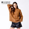 【AUMNIE】复古领宽松针织绞花毛衣   VINTAGE MOCK NECK OVERSIZED CABLE KNIT SWEATER 商品缩略图1