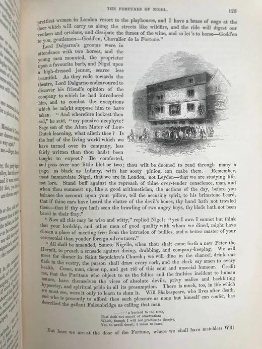 1845年 司各特《奈杰尔的命运/贝弗利尔·皮克》 数十幅版画插图 真皮精装16开 商品图14