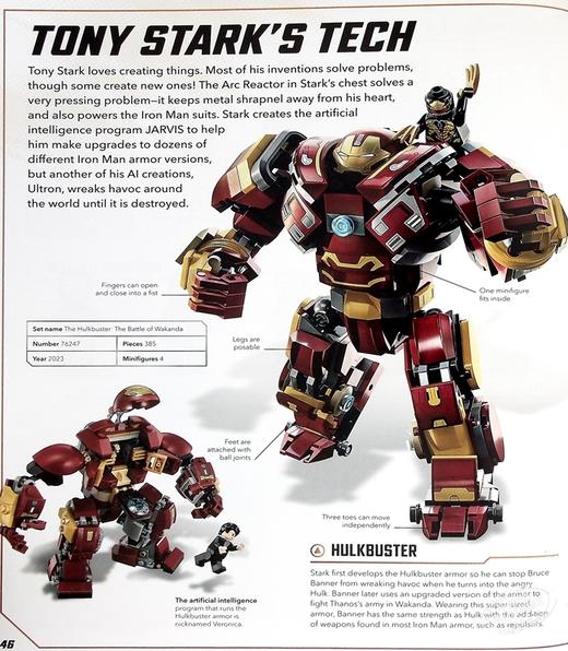 【中商原版】乐高漫威图解词典 英文原版 Lego Marvel Visual Dictionary Simon Hugo 乐高玩具图书 漫威英雄系列 商品图5