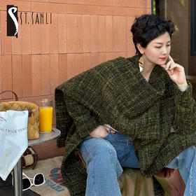 ST.SANLI【定制系列】时尚气质廓形设计长款大衣GA122D35
