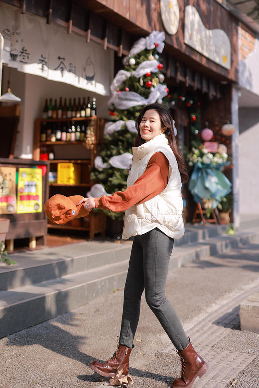 【现货】90白鸭绒羽绒马甲立领设计感宽松外穿背心 商品图1