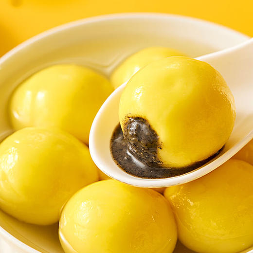 【色泽金黄！口味俱加】再回楼 经典大黄米汤圆多种口味 元宵节 黑芝麻 花生五仁  夜宵年货食品 商品图2