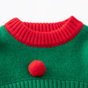 女童圣诞毛衣秋冬新款红色宝宝冬季加厚打底网红儿童圣诞节套头衫 商品缩略图2