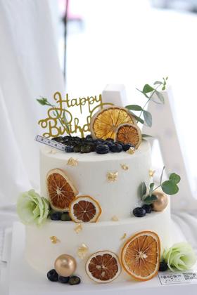 【生日蛋糕】森系双层