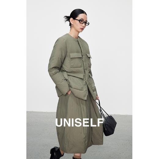 高级感羽绒服半裙两件套女2023冬季新款休闲宽松外套套装 商品图1