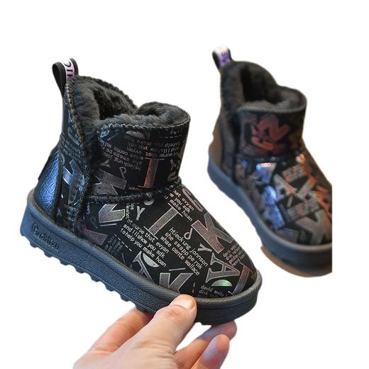 【保暖舒适又便捷❗️暖暖过冬】冬季儿童雪地靴 男童女童防滑防水棉鞋  宝宝加绒保暖短靴L 父亲节礼物新年礼盒年货礼盒 商品图5