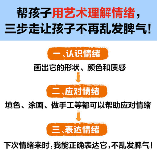 读客3-8岁情绪绘本 涂涂画画就能帮孩子正确表达情绪！艺术心理疗法 商品图2