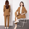 【上衣+裤子】罗蒙两件套女商务通勤面试工作女士套装西服套装 商品缩略图5