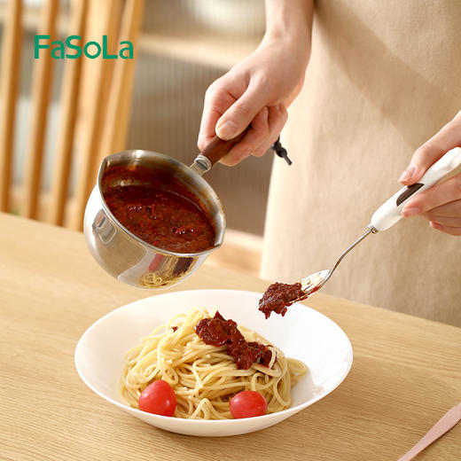FaSoLa不锈钢泼油锅多功能迷你烧油浇油锅专用淋油炝油小勺神器 商品图7