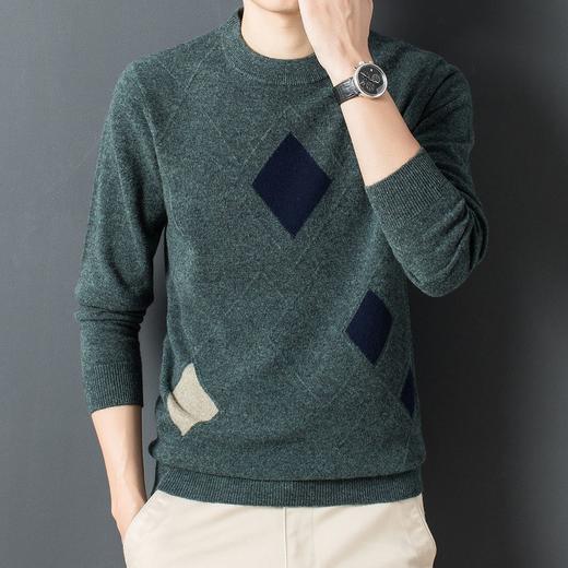 27DKXGR3709【美丽诺羊毛 100羊毛】罗蒙秋冬男装羊毛衫男士保暖舒适休闲百搭针织衫男士针织毛衣 商品图5