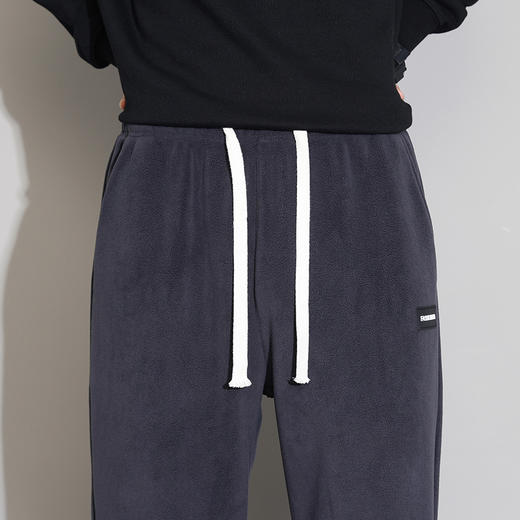 【GZ】无忧购韩系垂感加绒保暖抽绳直筒运动休闲卫裤2392（截单后5-7天发货) 商品图4