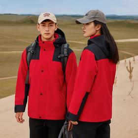 2023新款户外冲锋衣男女士三合一两件套可拆卸防风防水登山服外套