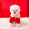 【宠物用品】-新年发财狗狗衣服喜庆过年红色羊羔绒保暖宠物棉衣 商品缩略图3