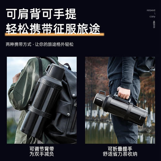 宝威玛（BVGMAV）保温壶英国大容量户外旅行壶316L不锈钢保温水壶 BAG502L 商品图4