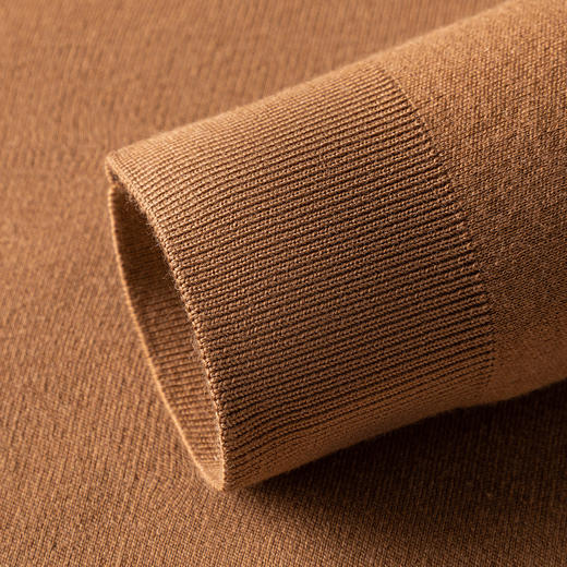 【100精纺羊毛】罗蒙秋冬男装羊毛衫男士加厚保暖圆领纯色基础打底百搭针织毛衣男 商品图12