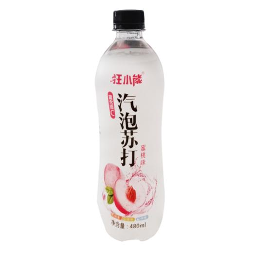 狂小能苏打蜜桃味气泡水480ml*1瓶 商品图0