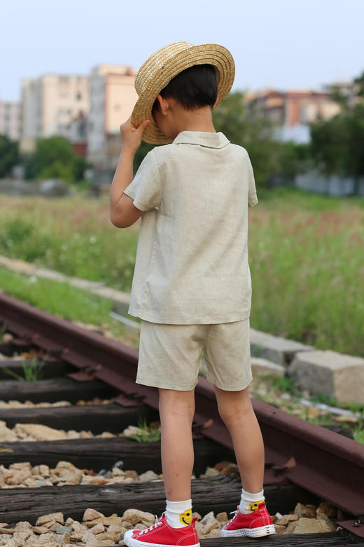 TZZBX106 棉麻套装  80-120 商品图4