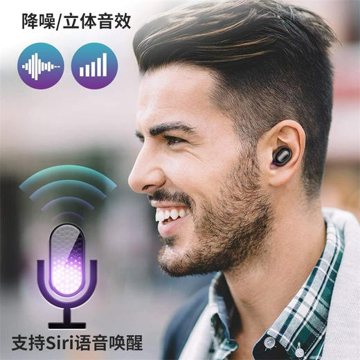 美国 iTeknic EarbudsIK-BH003 TWS高通5.0蓝牙耳机 降噪通话IPX8防水耳机 商品图1