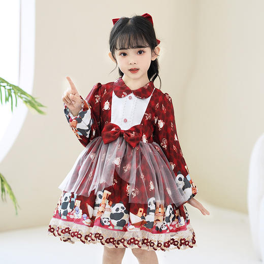 ST-04PA319秋冬洛丽塔公主裙女童洋气可爱连衣裙萝莉塔圣诞节Lolita生日裙子 商品图0