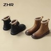 ZHR软萌泰迪绒短靴2024秋冬短筒加绒可爱舒适休闲平底靴子 商品缩略图8